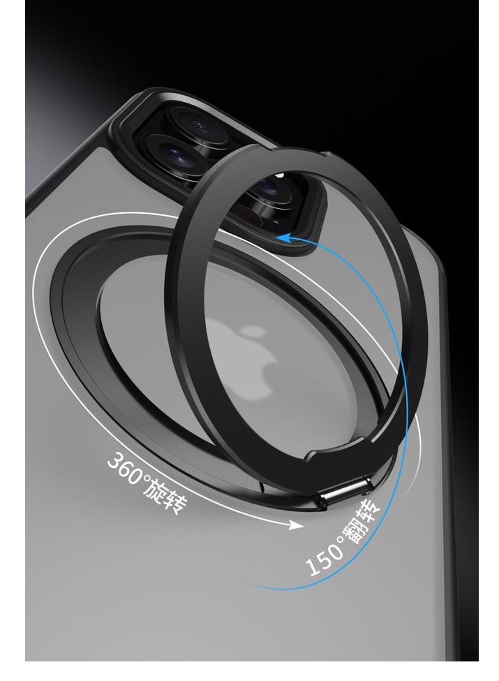 umbrella iPhone 14 Pro Max MagSafe Case with Magnetic Invisible Stand,【Full Shockproof Protection】Matte Back Phone Cover with Magnet Kickstand for Apple 14 Pro Max silver - Image 3