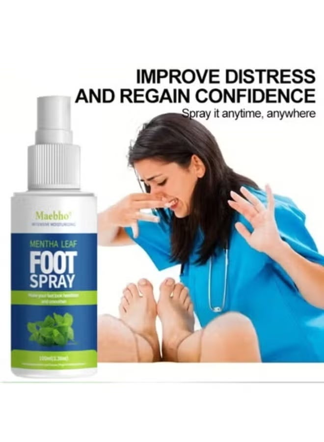 Maebho Mint foot spray, shoe and sock deodorant, foot odor, shoe odor spray, foot sweat, basketball shoes, socks, shoe cabinet 100ML - Image 5