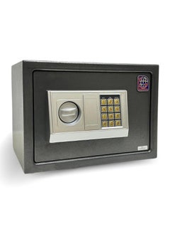 LOTFY GROUP Electronic Digital Safe - Dual Entry Lock Box with 2 Override Keys - Personal Home Safe for Medicine, Jewelry, Handguns, and More by LOTFY GROUP (Gray) ( H25 * W35 * D25 CM )  - Image 2