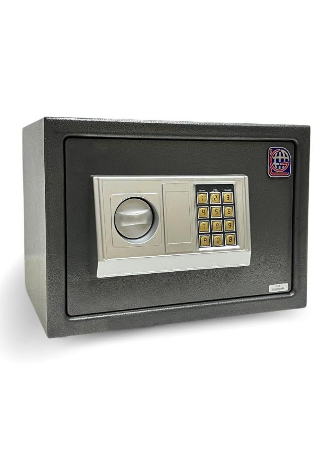 LOTFY GROUP Electronic Digital Safe - Dual Entry Lock Box with 2 Override Keys - Personal Home Safe for Medicine, Jewelry, Handguns, and More by LOTFY GROUP (Gray) ( H25 * W35 * D25 CM )  - Image 2