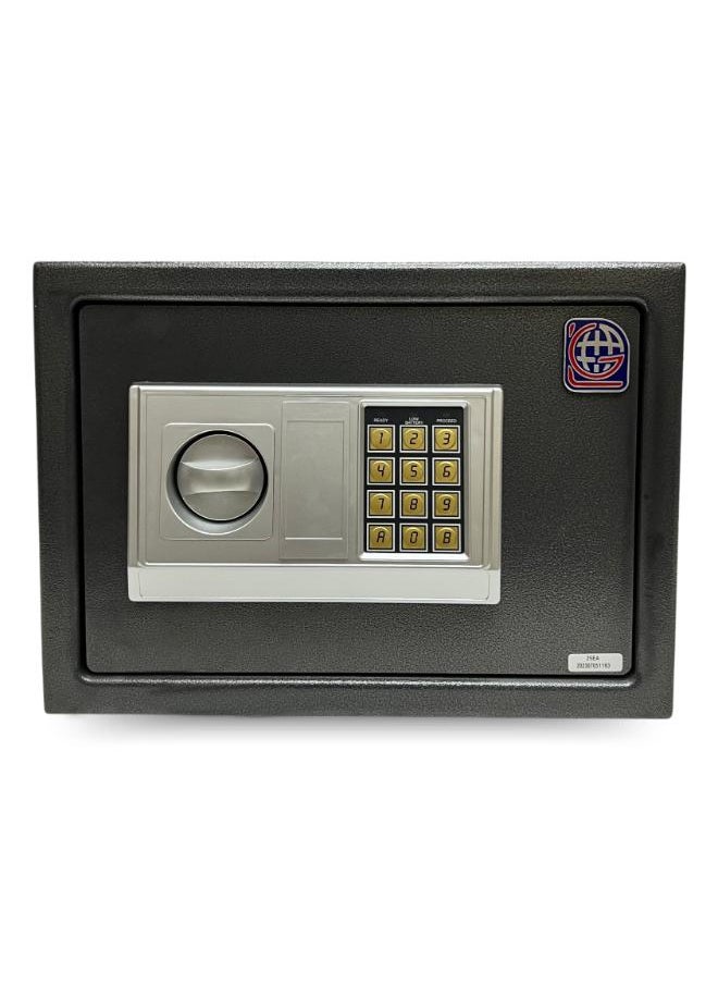 LOTFY GROUP Electronic Digital Safe - Dual Entry Lock Box with 2 Override Keys - Personal Home Safe for Medicine, Jewelry, Handguns, and More by LOTFY GROUP (Gray) ( H25 * W35 * D25 CM )  - Image 4