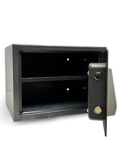 LOTFY GROUP Electronic Digital Safe - Dual Entry Lock Box with 2 Override Keys - Personal Home Safe for Medicine, Jewelry, Handguns, and More by LOTFY GROUP (Gray) ( H25 * W35 * D25 CM )  - Image 3
