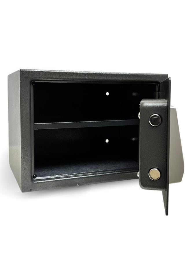 LOTFY GROUP Electronic Digital Safe - Dual Entry Lock Box with 2 Override Keys - Personal Home Safe for Medicine, Jewelry, Handguns, and More by LOTFY GROUP (Gray) ( H25 * W35 * D25 CM )  - Image 3