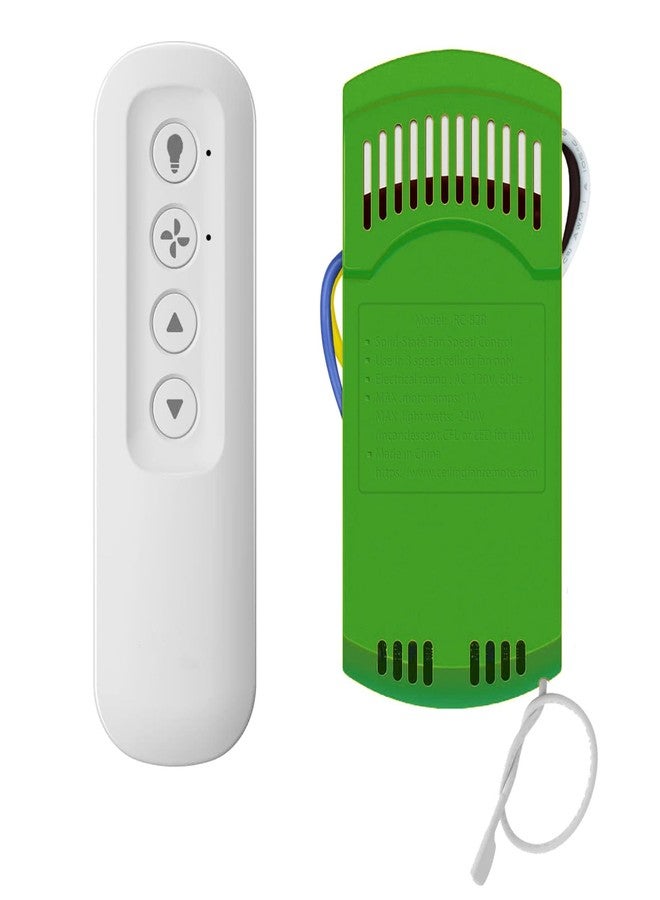COREBAY Ceiling Fan Remote Control Kit with Receiver, Replacement for Hunter 99770, 99772, 99392, 99813, Universal 3-Speeds Remote Control Kit, Fans Control with Dimmer - Image 1