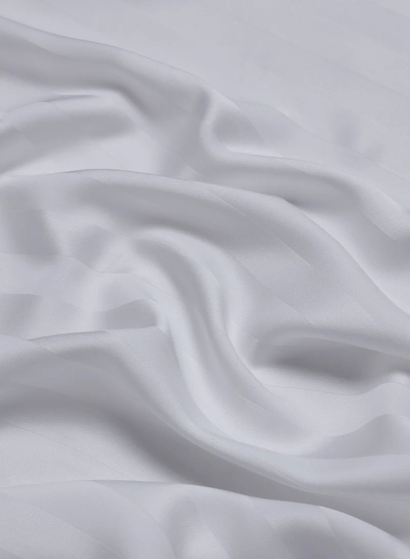 يسكن ملاءة سرير مسطحة فاخرة من الساتان الخيزران بخيوط  وخطوط عريضة