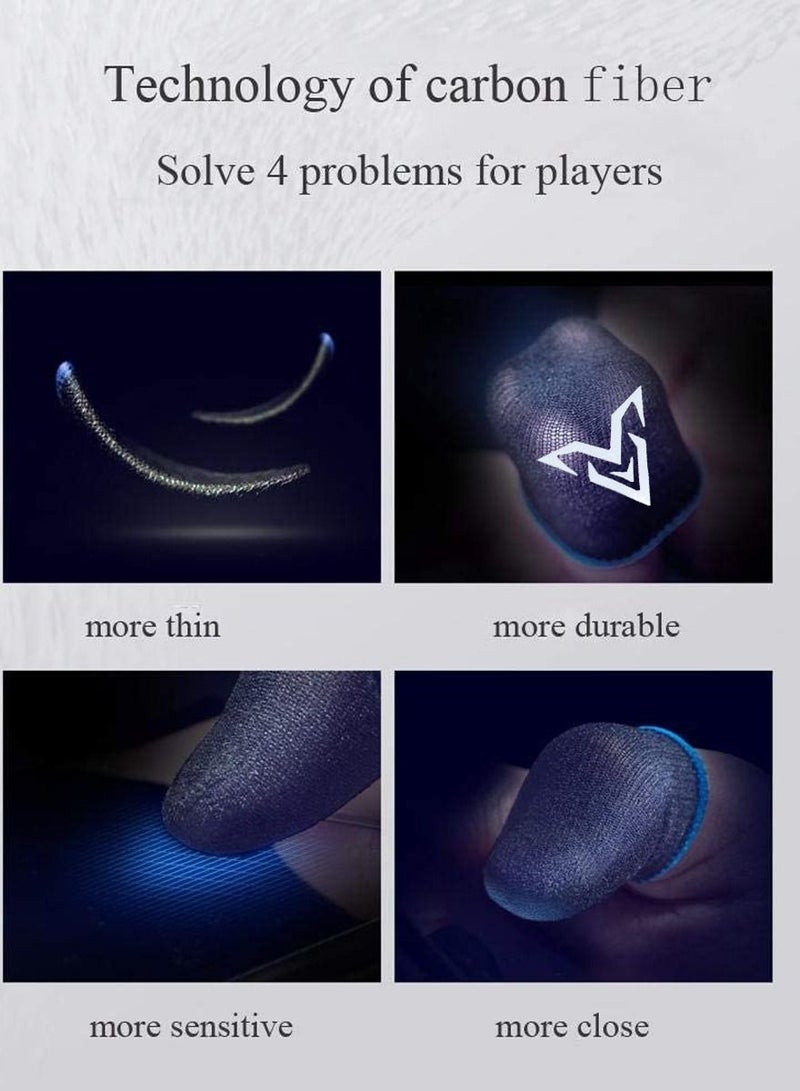 Wasp High Quality Gaming Finger Sleeves for Mobile Gaming, Super Highly Sensitive Feelers Smooth Operation Sweat Absorbing Odorless Breathable Seamless Finger Sleeve for PUBG and much other games play  - Image 3