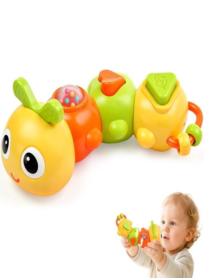 Chilvil Montessori Sensory Toy for Baby 1 year old, Caterpillar Busy Board for Toddler 12-18 Month Airplane Travel Toy Roadtrip Car Activities 1st Birthday Gift Valentine Day Gift Easter Stocking Stuffer - Image 1