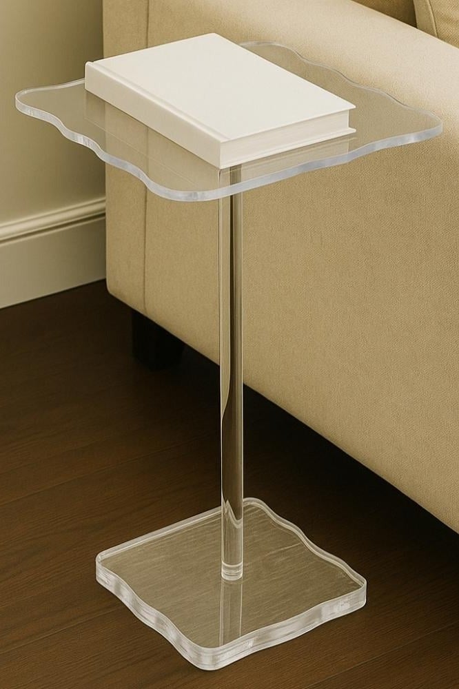 Gharaib Al Tuhaf Luxury Acrylic Serving Table - 55 CM High - Image 1