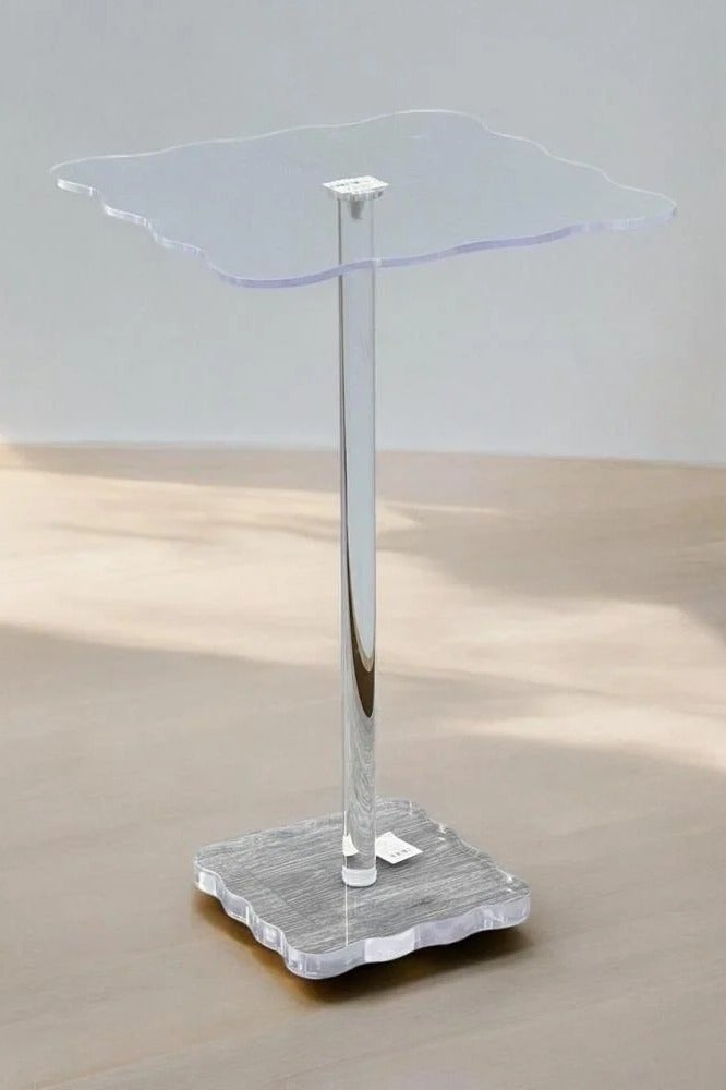 Gharaib Al Tuhaf Luxury Acrylic Serving Table - 55 CM High - Image 2