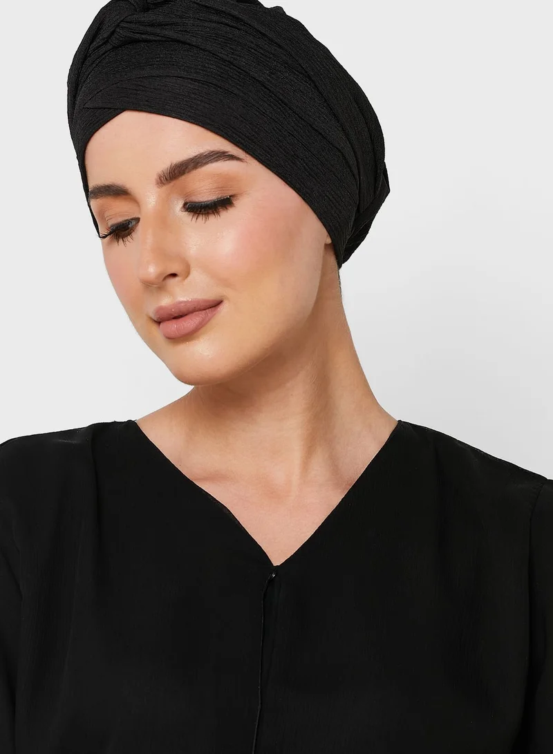 KASHKHA Stripe Double Look Turban