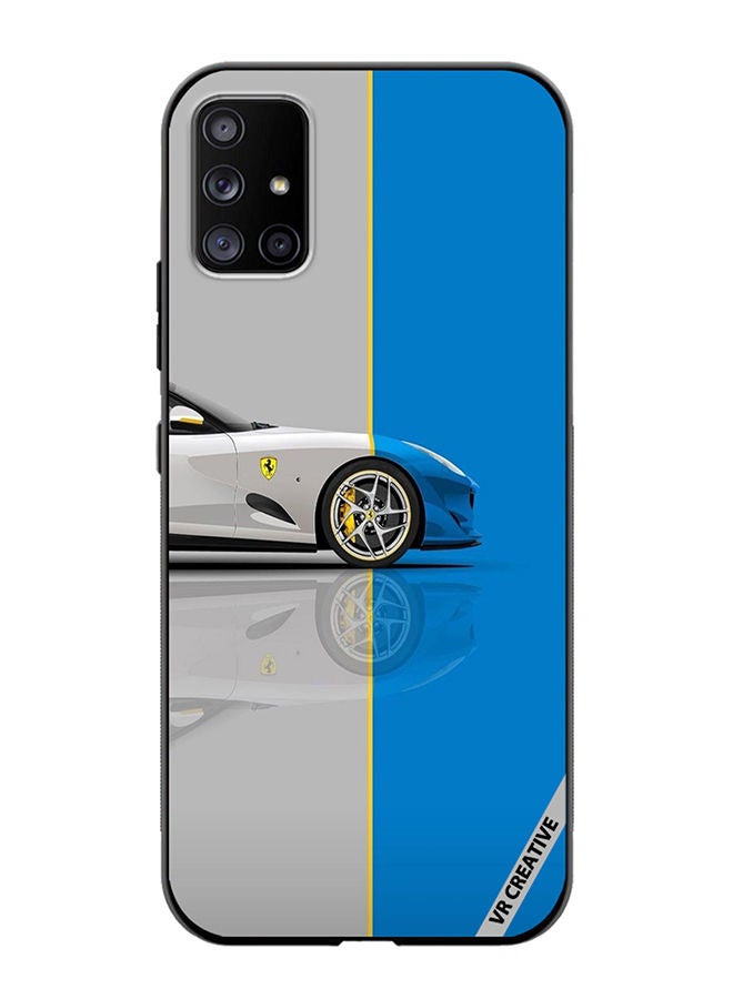 VR CREATIVE غطاء حماية لهاتف سامسونج جالاكسي A71 5G بتصميم سيارة متعدد الألوان - Image 1