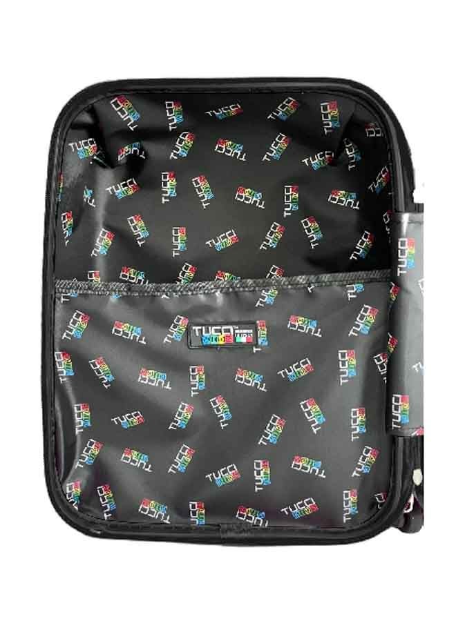 توتشي حقيبة عربة أطفال بمقبض تلسكوبي وبطبعة قطة لطيفة باللونين الوردي والرمادي، 18 انش T0394 - Image 5