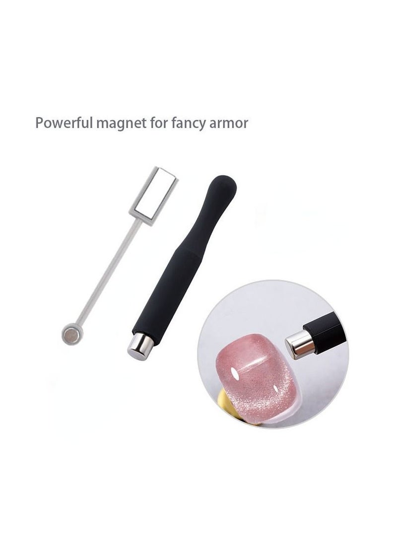 Miss Gooey Nail Polish Set Gel Nail Polish Cat Eye Color Change Glitter with Magnetic Stick Kit Super Shiny Color Long Lasting UV LED Needs Quick Drying Magnetic Art Manicure DIY At Home Soak for Women  - Image 3