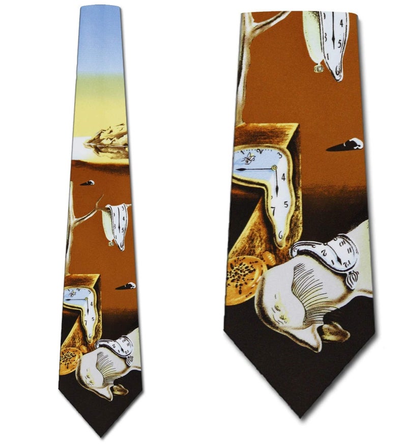 Three Rooker Time Warp Mens Ties Dali Neckties Art tie - Image 2