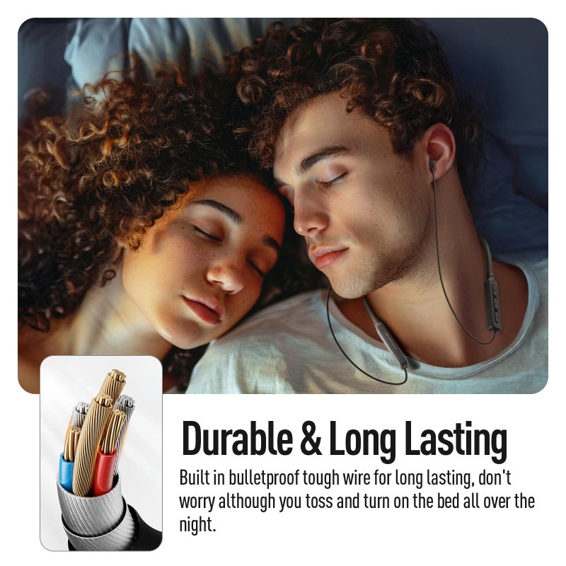 Hearprotek Wireless Headphones, Bluetooth 5.4 Sleep Soft and Lightweight in-Ear Earbuds for Sleeping, 25+Hour Playtime, Ideal for Side Sleepers, Relaxing, Meditating - Image 4