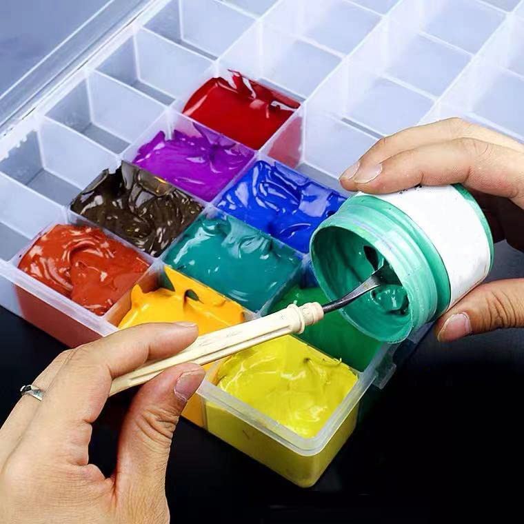 BIRZAR Plastic Organizer 36 Compartment Storage Box Adjustable Bead Container Rings Jewelry Case Home Organizer - Image 5