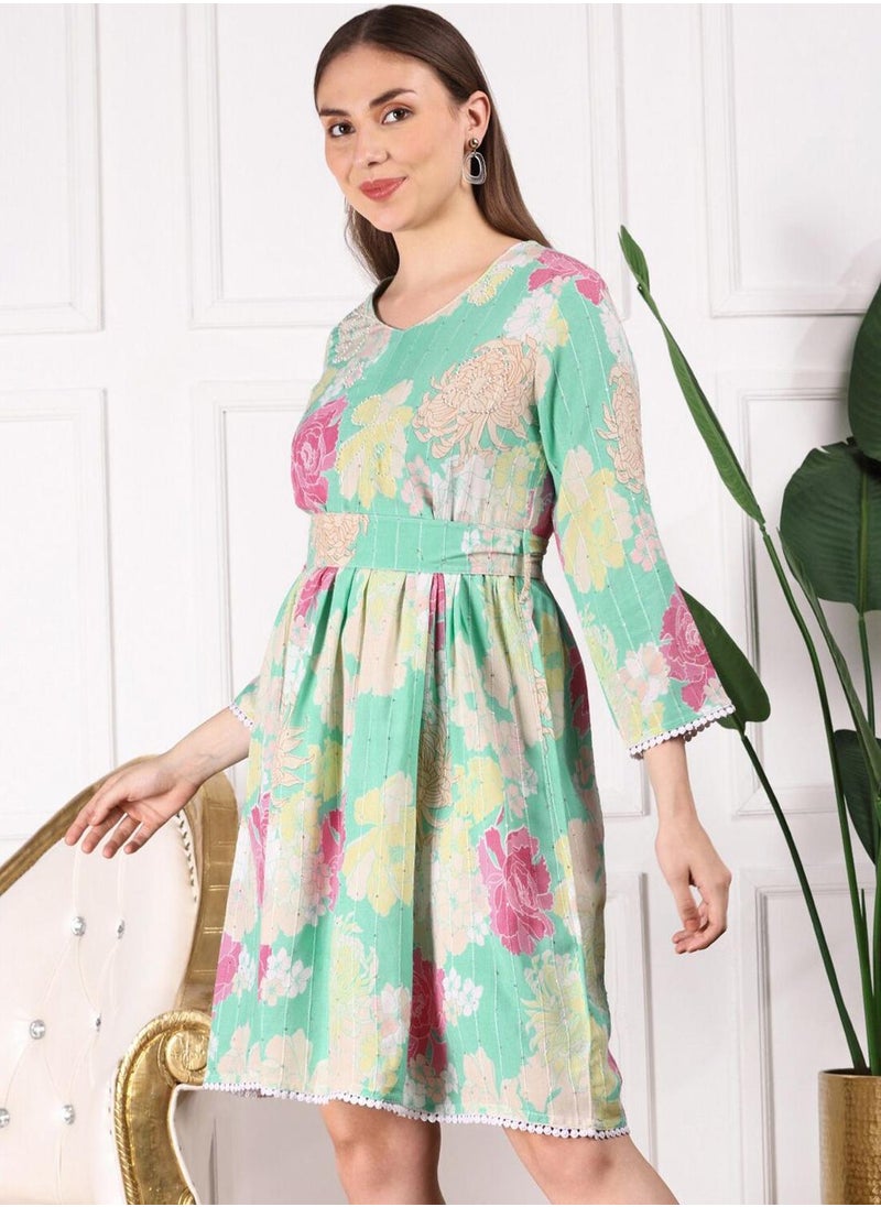 ISHIN Floral Print Dress  - Image 5