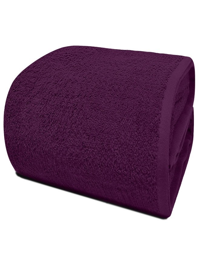 RIVERSIDE Pack of 1 Jumbo Bath Sheet 40 x 80 Inches - Extra Large Bath Towel, Super Soft & Highly Absorbent, 100% Cotton Quick Dry, Perfect to Wrap Yourself in - Purple Passion - Image 1
