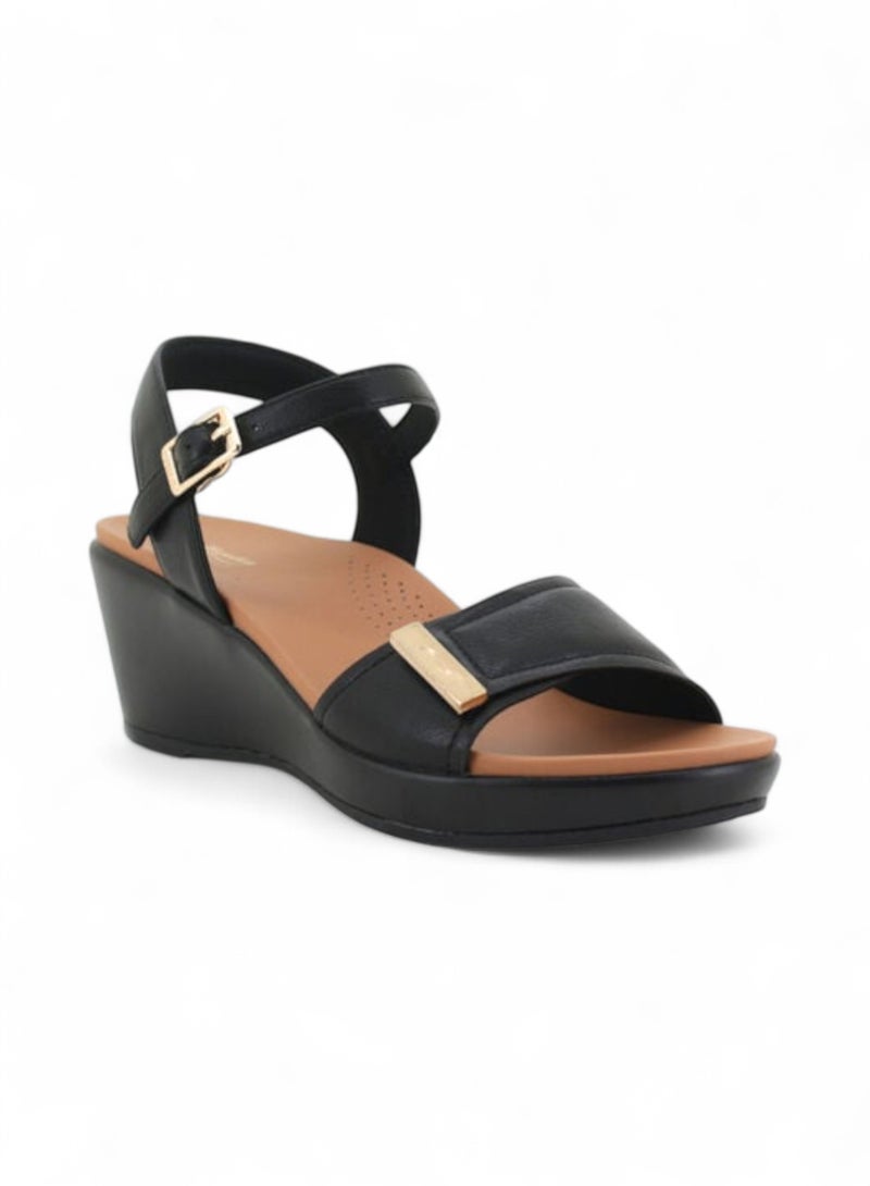 Bata Ankle Strap Wedge Sandal - Image 1