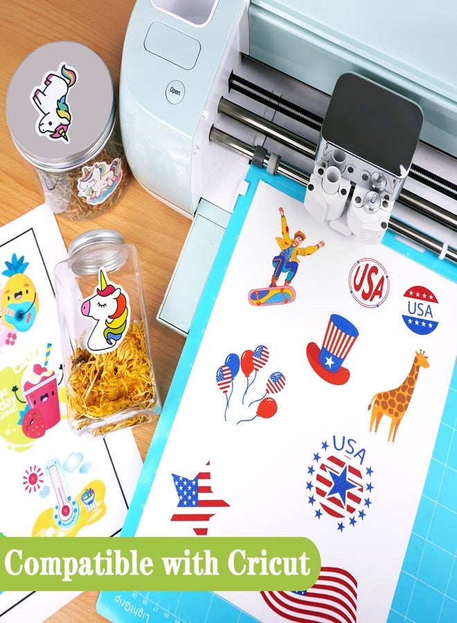 Lzerking Printable Vinyl Sticker Paper for Inkjet Printer 100 Sheets Matte White Waterproof 8.5x11 Inches - Image 5