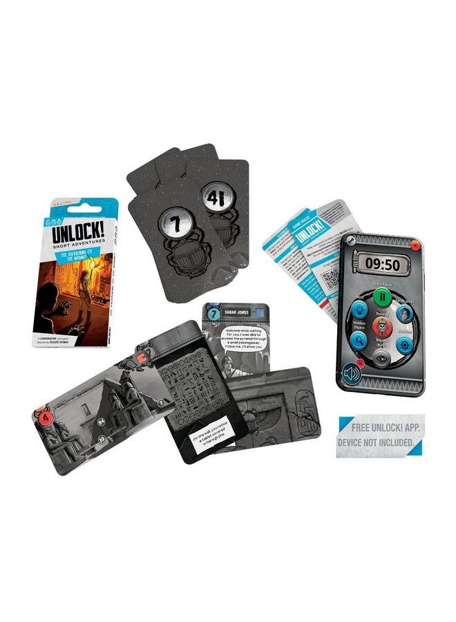 Space Cowboys UNLOCK! Short Adventures 2: The Awakening of The Mummy - Immersive Escape Room Card Game for Kids and Adults, Ages 10+, 1-6 Players, 30 Minute Playtime, Made by Space Cowboys  - Image 3