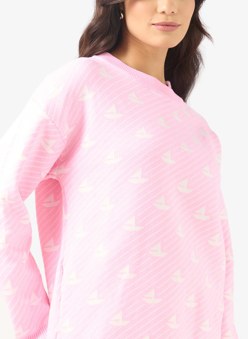 ايلا كنزة مطبوعة