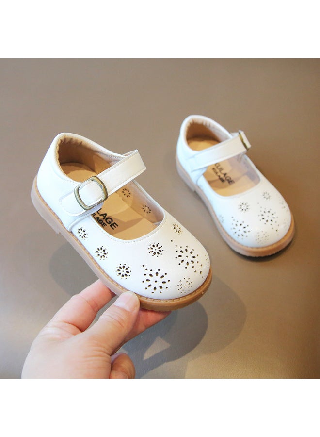 British Style Children's Retro Leather Shoes Boys Velcro Shoes Spring New Girls Princess Shoes Children's Shoes