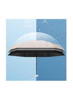 Generic Small Mini Umbrella with Case, Small Compact UV Umbrella for Sun and Rain, Windproof Parasol Umbrella with 99% UV Protection, Light Compact Design Perfect for Travel  - Image 2