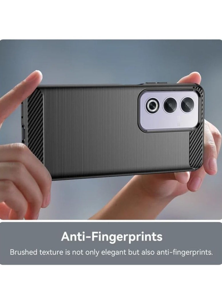 General - Case Compatible with OPPO A3 Pro 5G Soft TPU Carbon Fiber Texture Anti-Scratch Shockproof Phone Case Ultra Slim Anti-Drop Rugged Bumper Cover for OPPO A3 Pro - Image 1