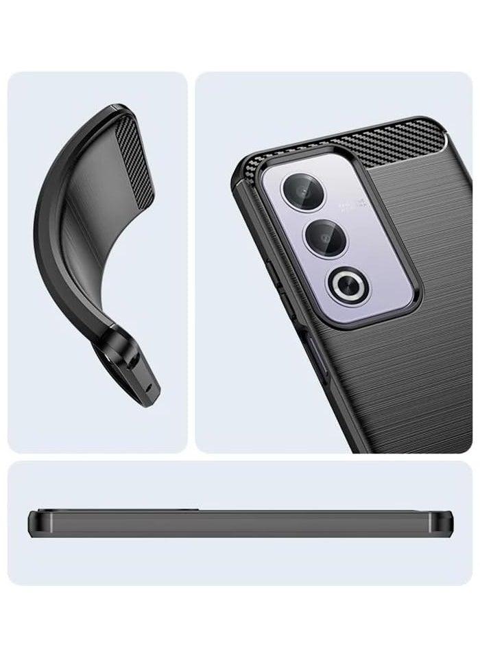 General - Case Compatible with OPPO A3 Pro 5G Soft TPU Carbon Fiber Texture Anti-Scratch Shockproof Phone Case Ultra Slim Anti-Drop Rugged Bumper Cover for OPPO A3 Pro - Image 1