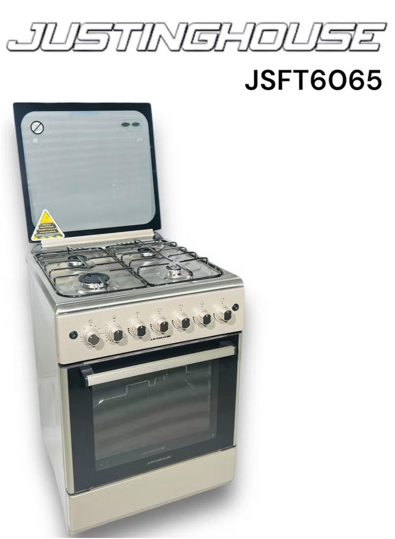 JUSTINGHOUSE JSFT6065 60x60 cm JUSTNGHOUSE Gas Oven ((4 Burners)) - Image 3