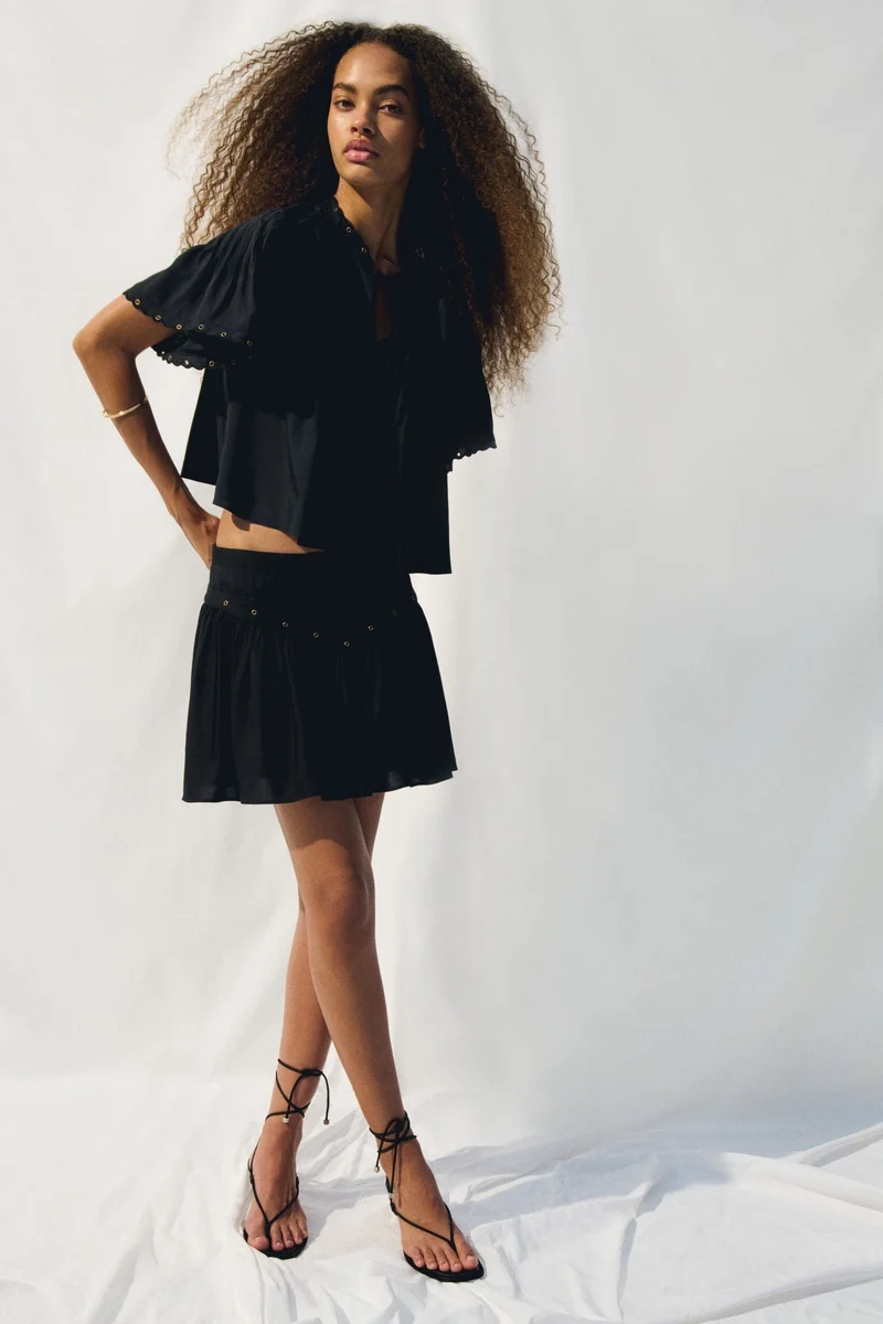 H&M Pintucked blouse