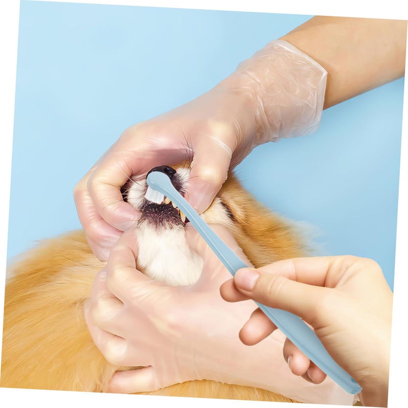 Soft Bristle Pet Toothbrush For Dogs And Cats With Comfortable Grip Handle Dental Care Kit - Image 5