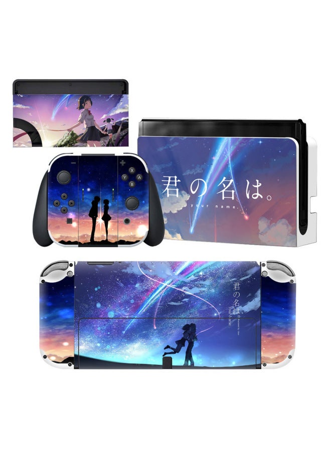 Applicable To Nintendo Switch Oled Stickers NS Stickers Switch Pain Stickers Scratch-resistant Protective Film-Color:0098 - Image 4