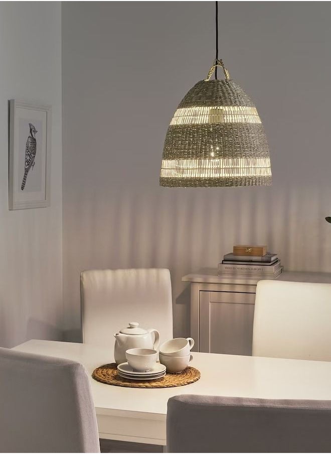 TORARED Pendant lamp shade, sedge/handmade, 36 cm