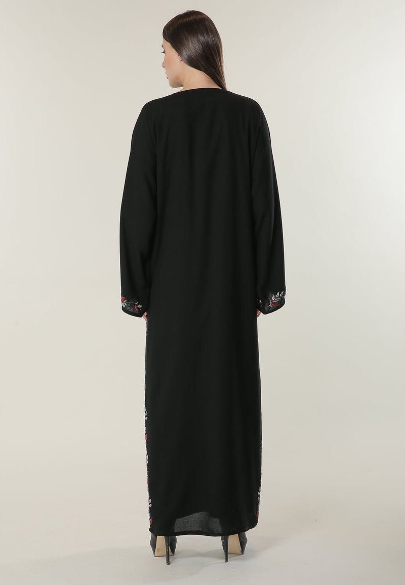 Moistreet Embellshed Flared Sleeve Abaya - Image 3