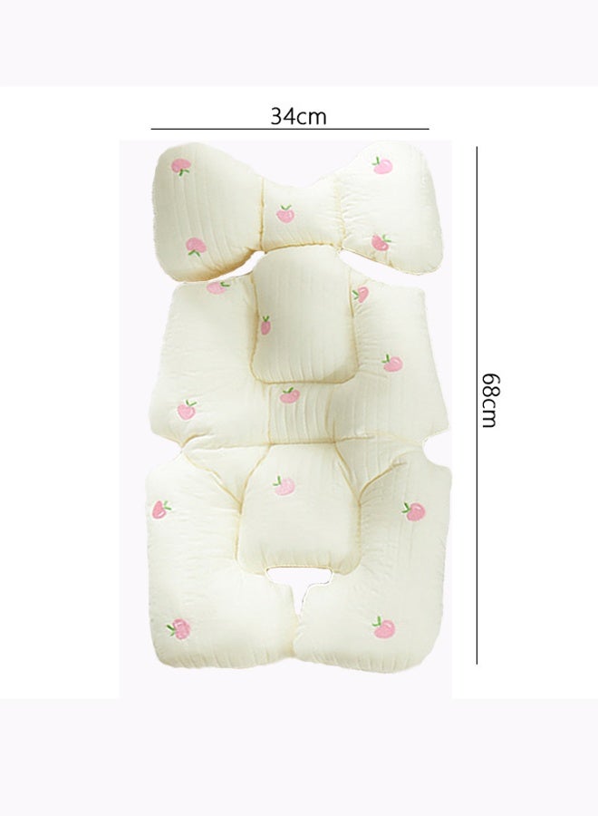 Aissiora Stroller seat cushion Infant high chair seat cushion Stroller spine pads Available on both sides High resilience Universally applicable in all seasons - Image 2