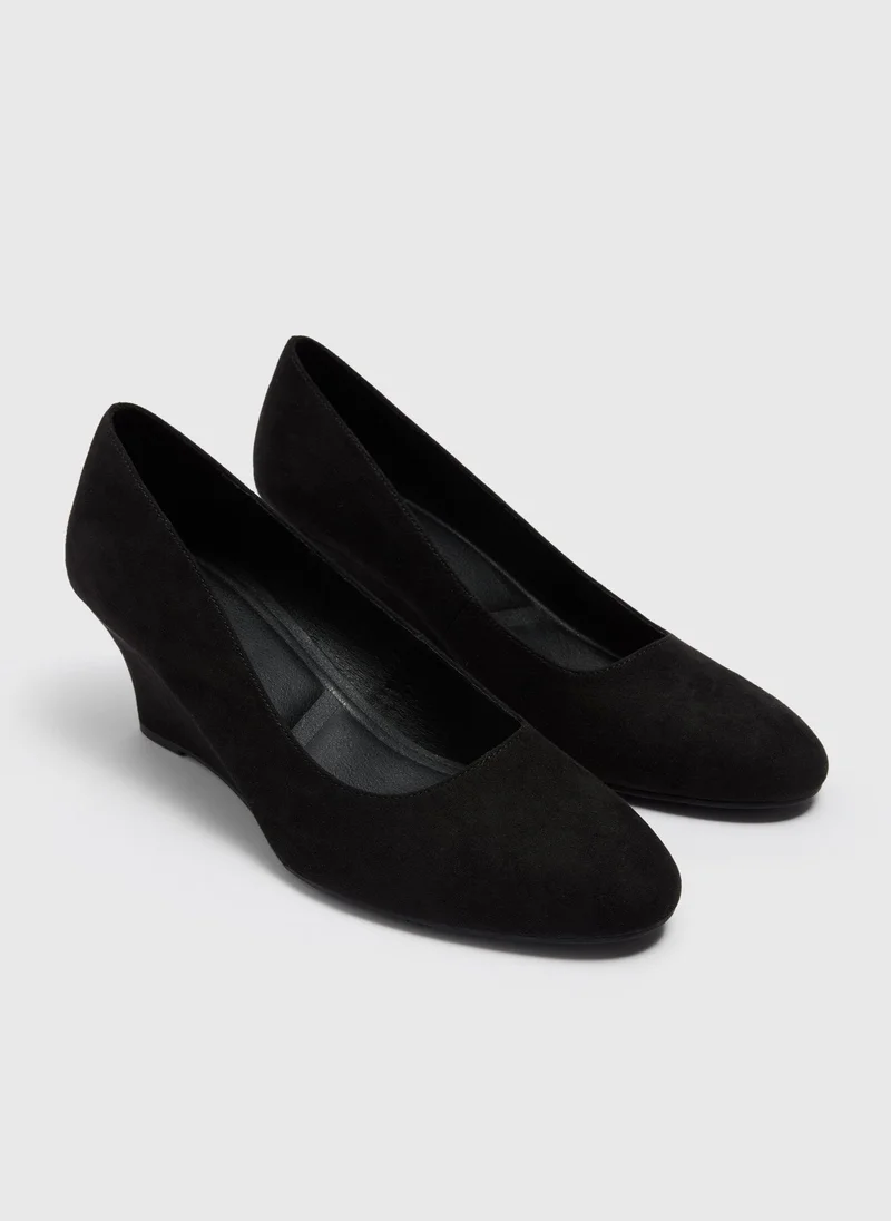 Matalan Black Wedge Heels