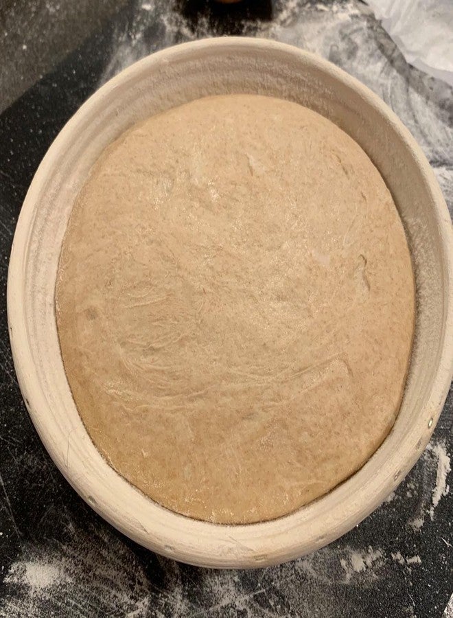 Jranter Banneton Bread Proofing Basket set of 2, 7 inch Round Bread Sourdough Rising Fermentation Brotform Baskets with Liner,Handmade Natural Rattan Baking Tools for Home Baker - Image 2