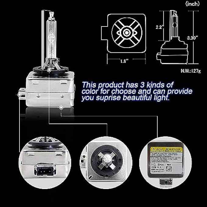 TBS DESIGN D1S Hid Xenon Bulbs High Brightness 35W 6000K Cool White Car Bulb - Image 5