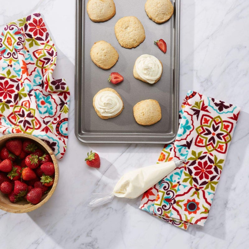 Fiesta Worn Tiles Kitchen Towel Set, Multicolor, 2 Piece - Image 4