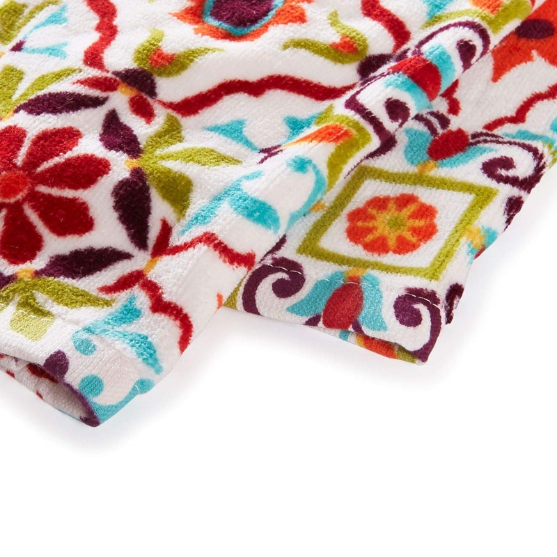 Fiesta Worn Tiles Kitchen Towel Set, Multicolor, 2 Piece - Image 2