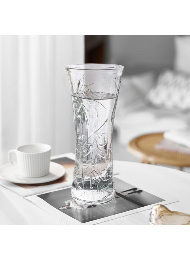 Extreme Space Jidukongjian Glass Vase, Living Room Decoration, Desktop Ornament, Water Cultivation Flower Arrangement, Transparent Lucky Bamboo, Large Round-necked Vase - Image 2