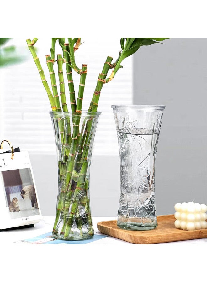 Extreme Space Jidukongjian Glass Vase, Living Room Decoration, Desktop Ornament, Water Cultivation Flower Arrangement, Transparent Lucky Bamboo, Large Round-necked Vase - Image 4