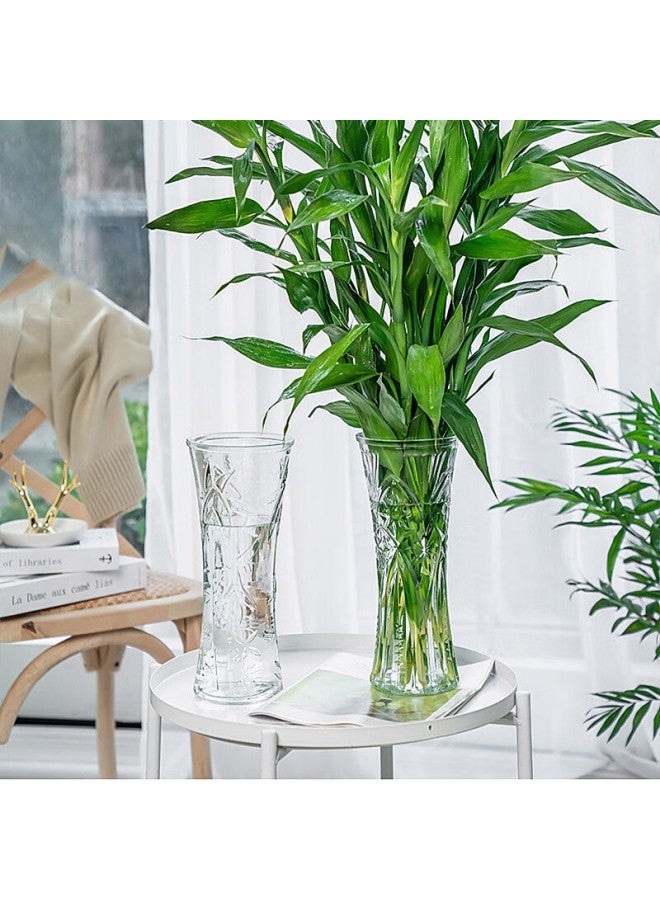 Extreme Space Jidukongjian Glass Vase, Living Room Decoration, Desktop Ornament, Water Cultivation Flower Arrangement, Transparent Lucky Bamboo, Large Round-necked Vase - Image 3