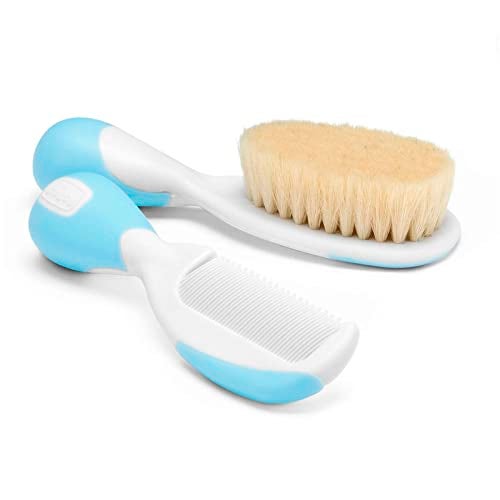 Chicco Brush And Comb- Light Blue, 2 Piece - Image 1