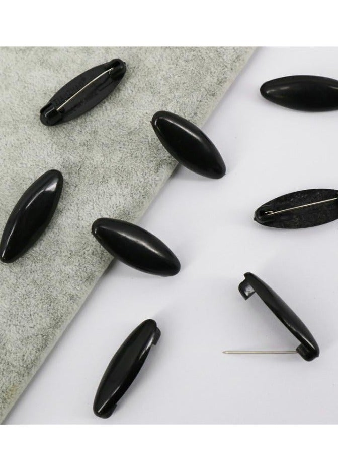 Set of 8 security hijab pins with black and white - Image 3