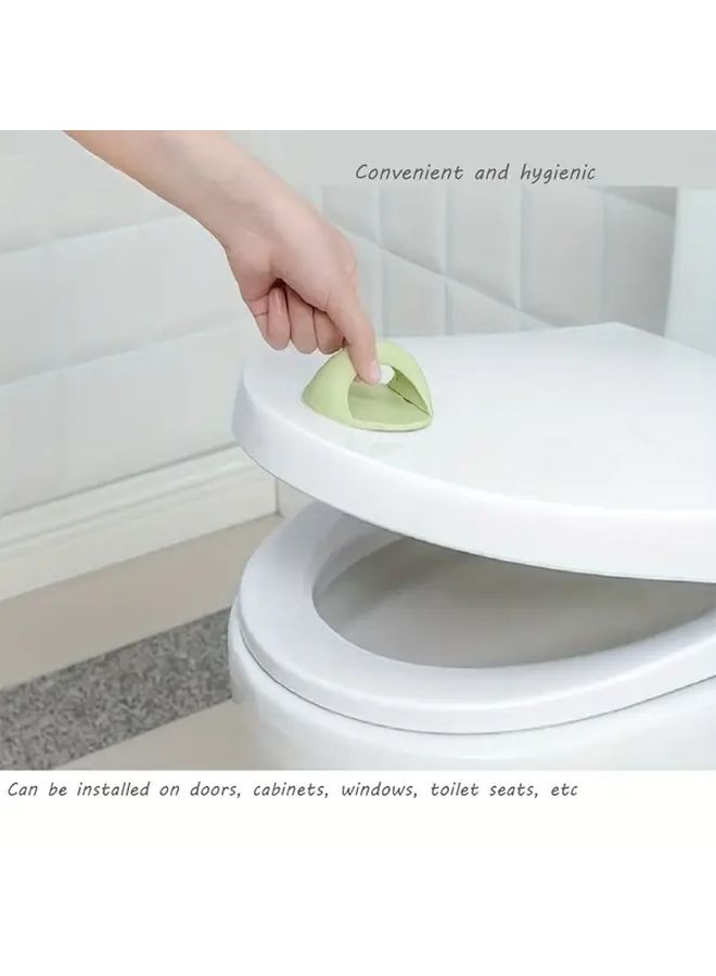Fresh Macaron Color No Drill Cabinet Drawer Pull Handle Strong Adhesive Easy Installation - Image 4
