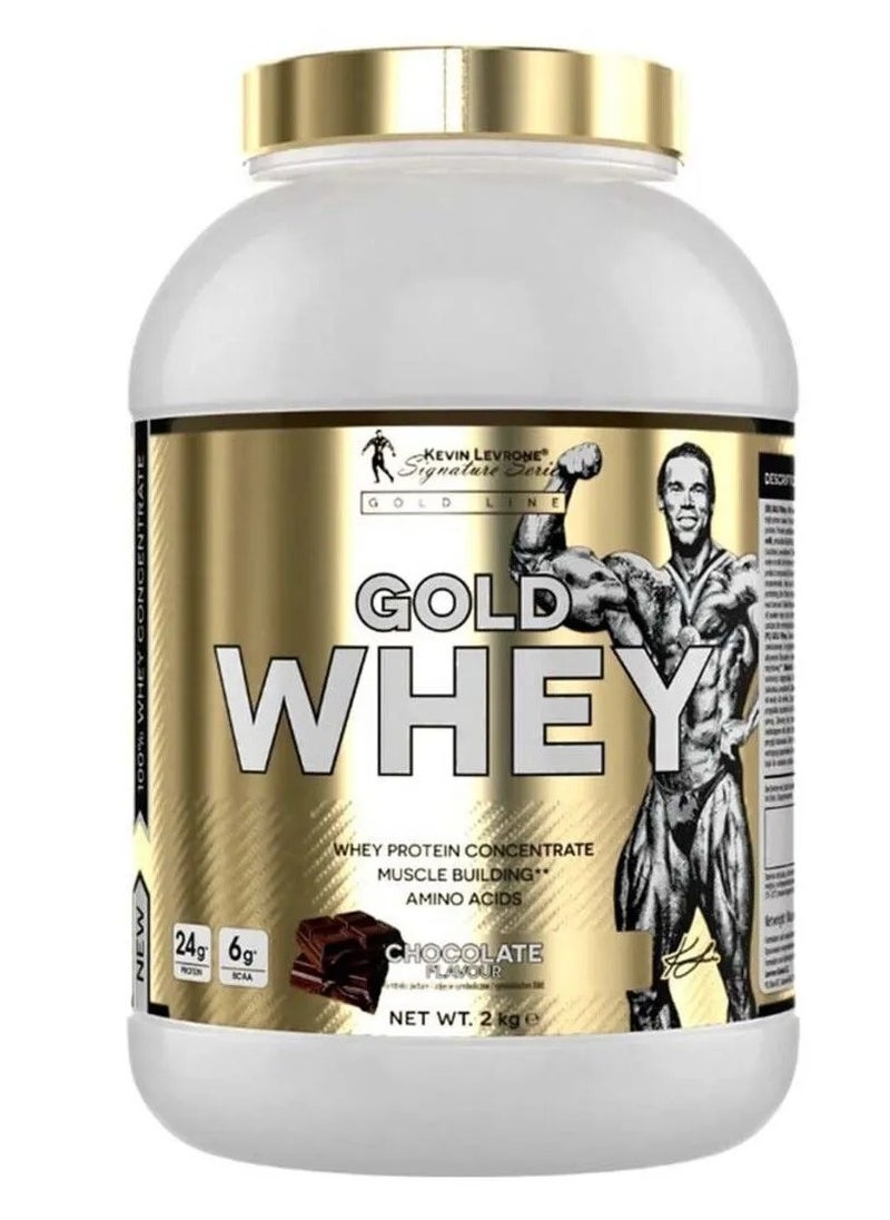 KEVIN LEVRONE Kevin Levrone Gold Whey 2kg Chocolate Flavor, 66 Serving 