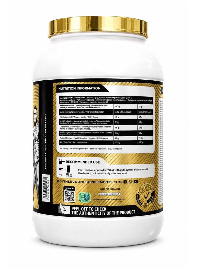 Kevin Levrone Gold Whey 2kg Chocolate Flavor, 66 Serving - Image 2